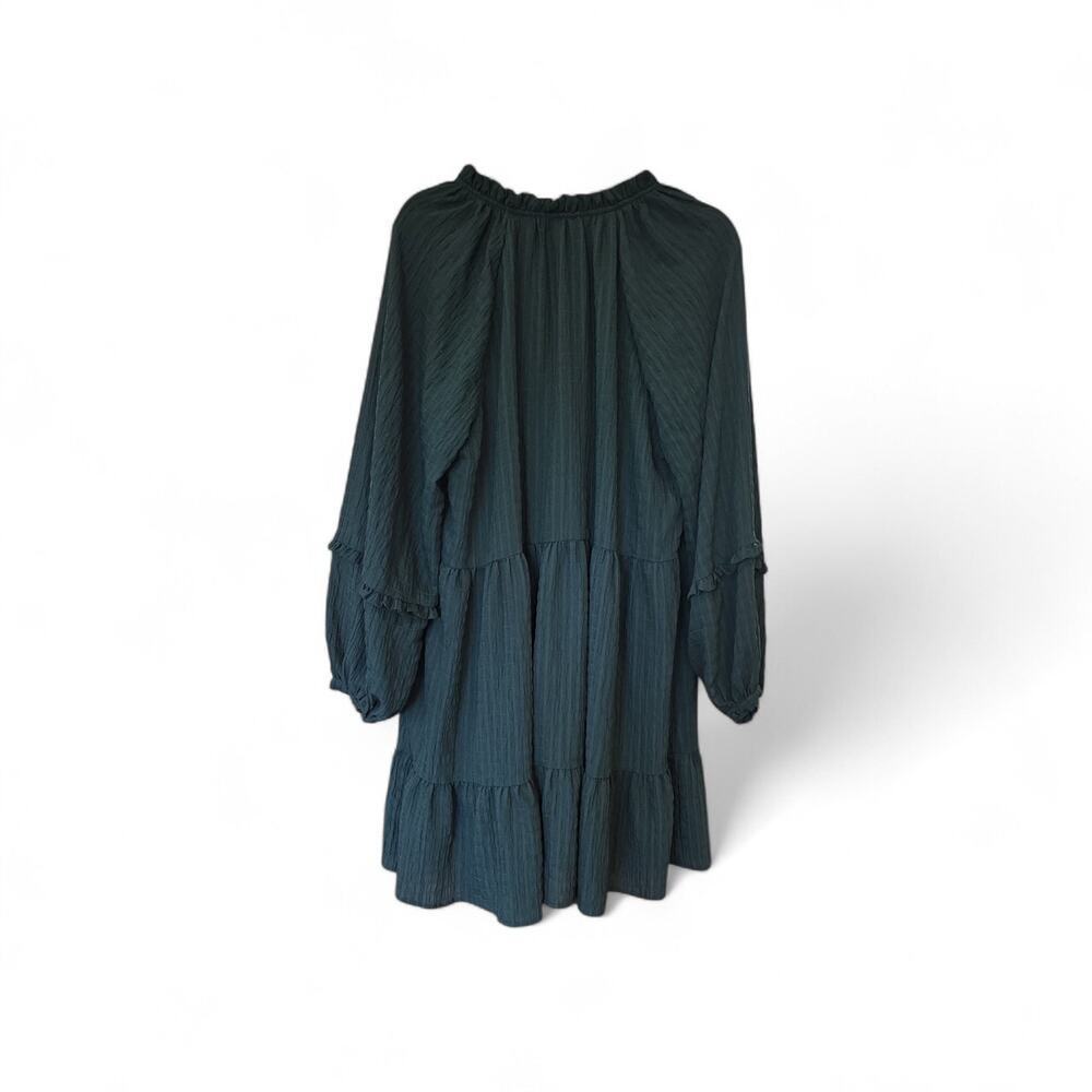 Anthropologie Mare Mare Green Anne Tiered Dress Size large - Picture 3 of 7